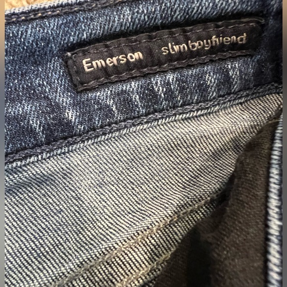 Citizens of Humanity Emerson Slim Boyfriend dark blue distressed jeans size 30 - Picture 9 of 15